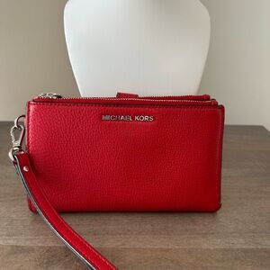 Michael Kors Red Wristlet